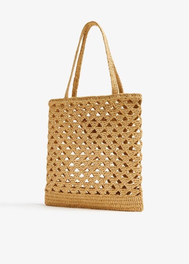 PRADA
Woven Fabric Crochet Tote Bag