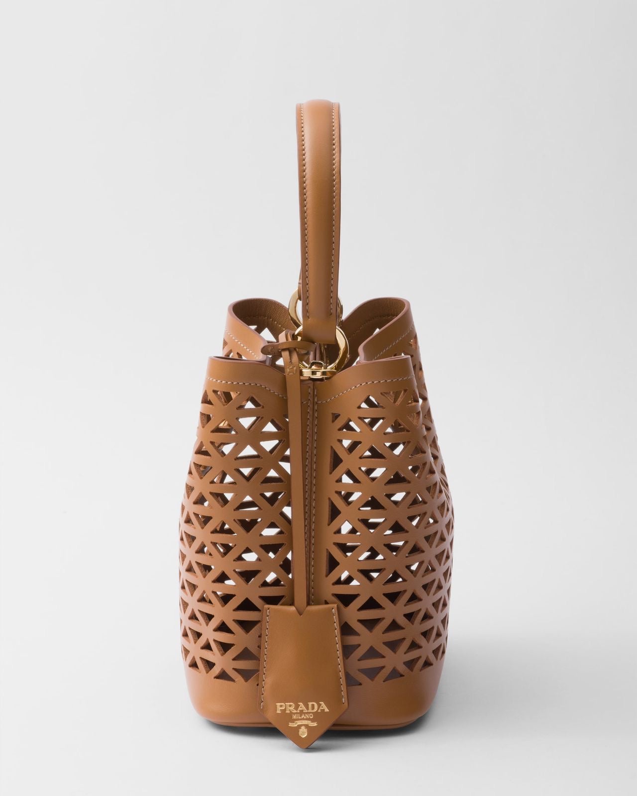 Prada Panier leather mini-bag with cut-out motif