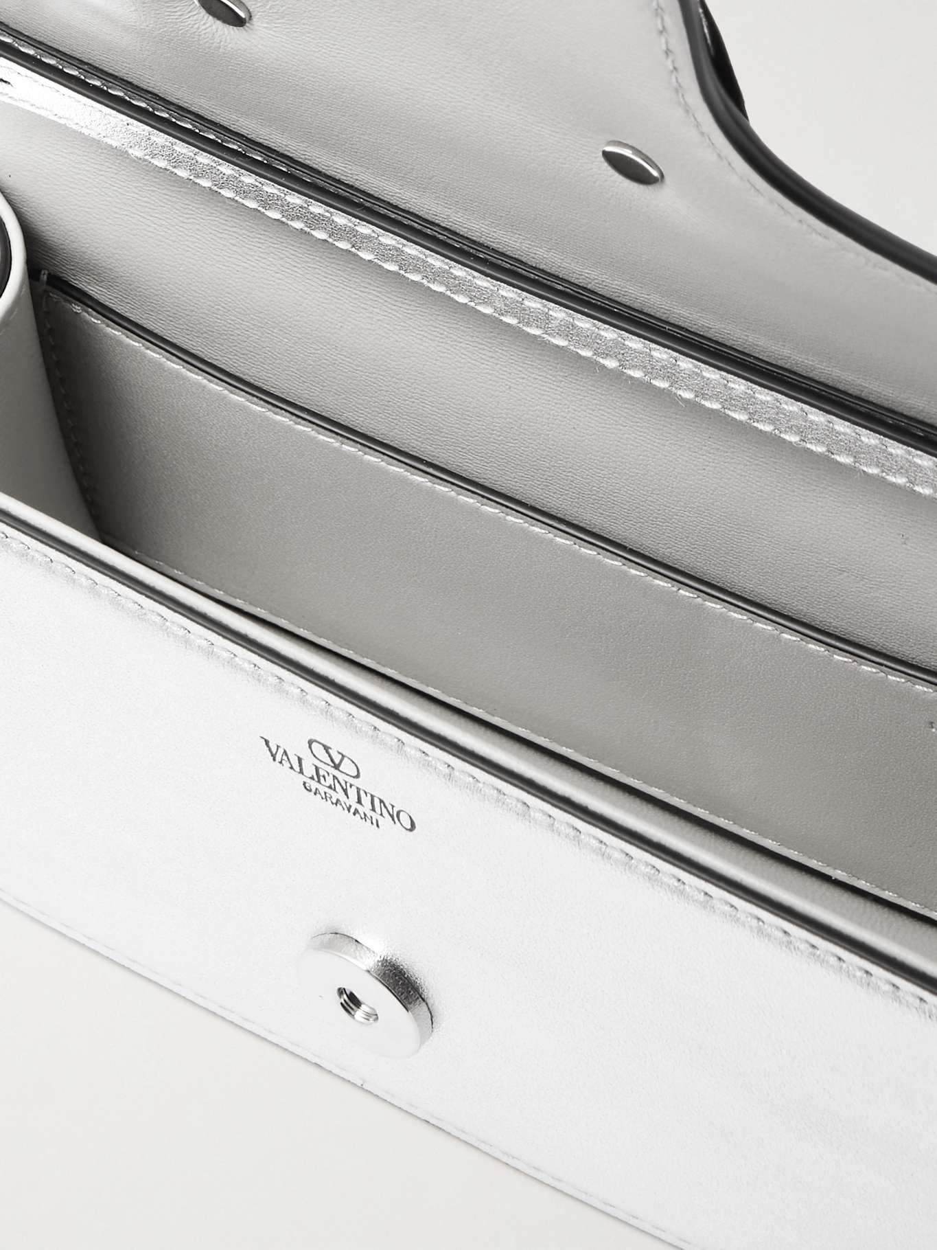VALENTINO GARAVANI
Locò small metallic leather shoulder bag
