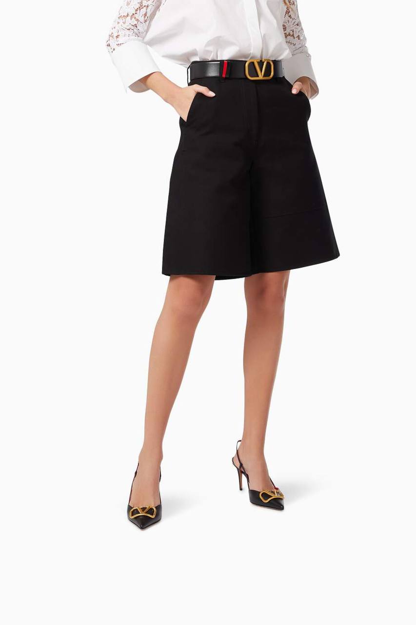 Valentino VLOGO SIGNATURE CALFSKIN SLINGBACK PUMP 80MM