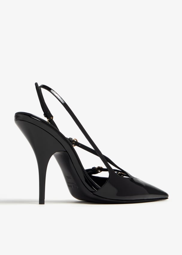 MIU MIU Buckle Slingback Pumps