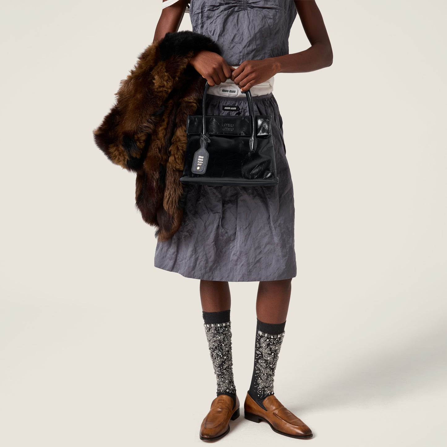 Miu miu Solitaire leather bag
