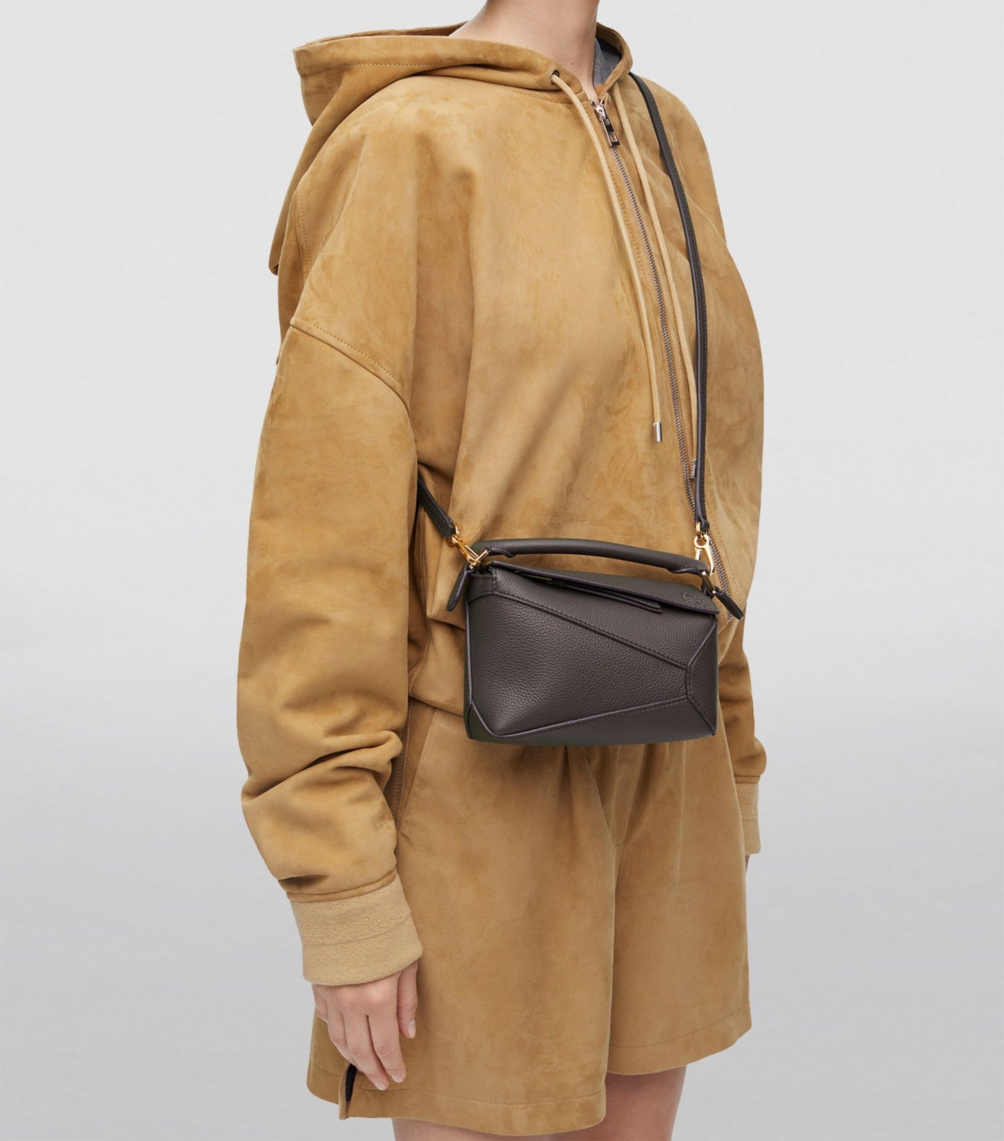 LOEWE Mini Leather Puzzle Edge Top-Handle Bag