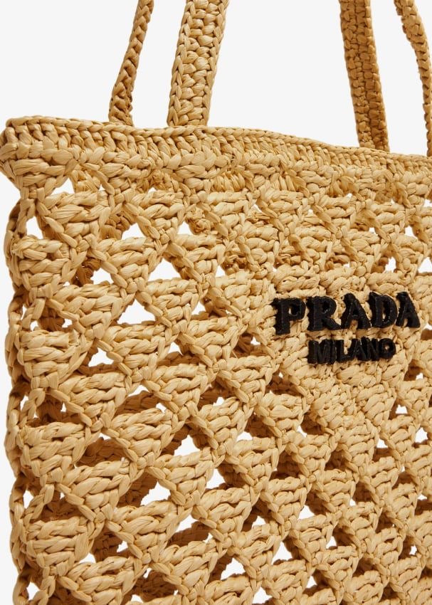 PRADA
Woven Fabric Crochet Tote Bag