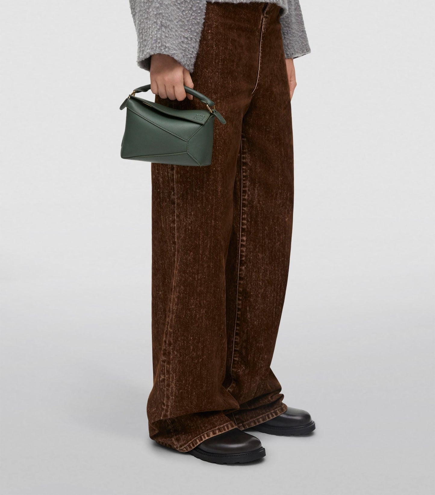 LOEWE Mini Leather Puzzle Edge Top-Handle Bag