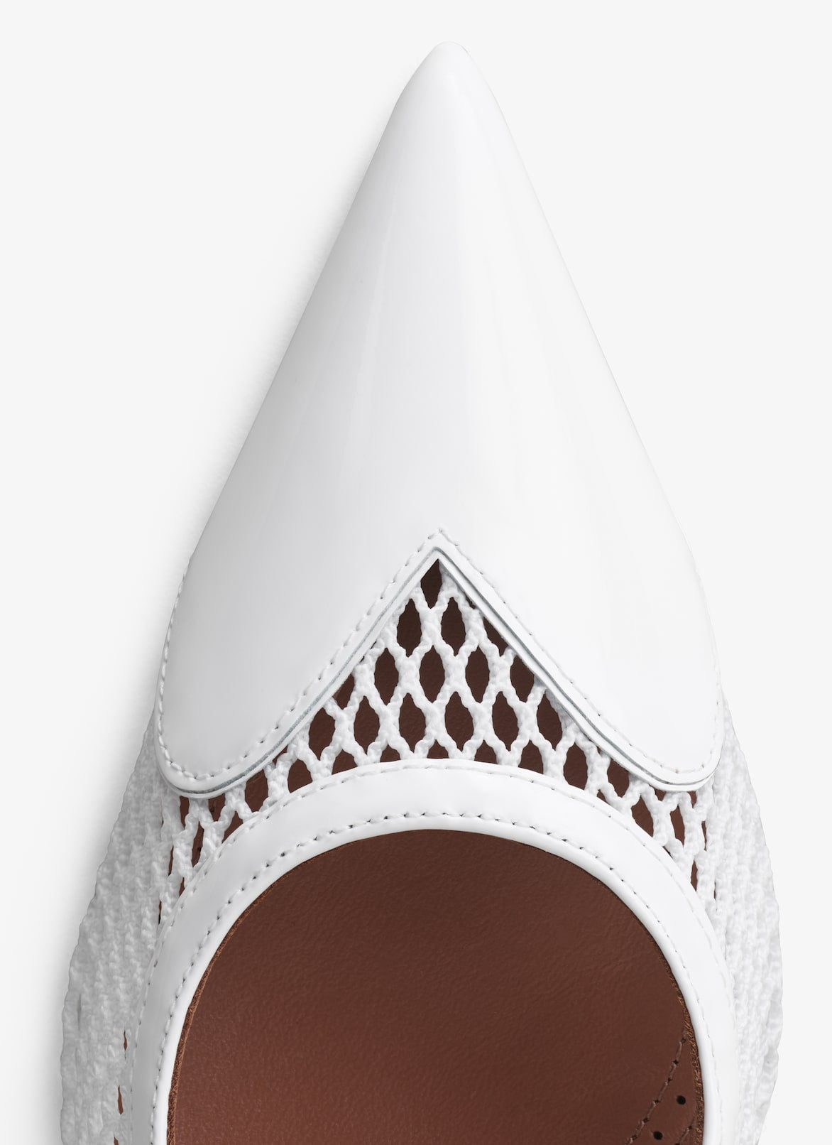 Alaia LE CŒUR SLINGBACKS IN FISHNET