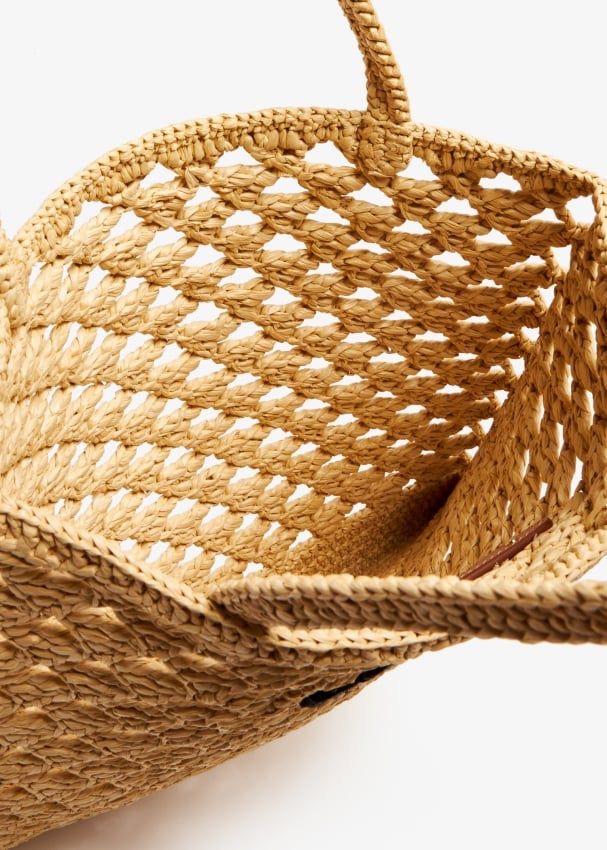 PRADA
Woven Fabric Crochet Tote Bag