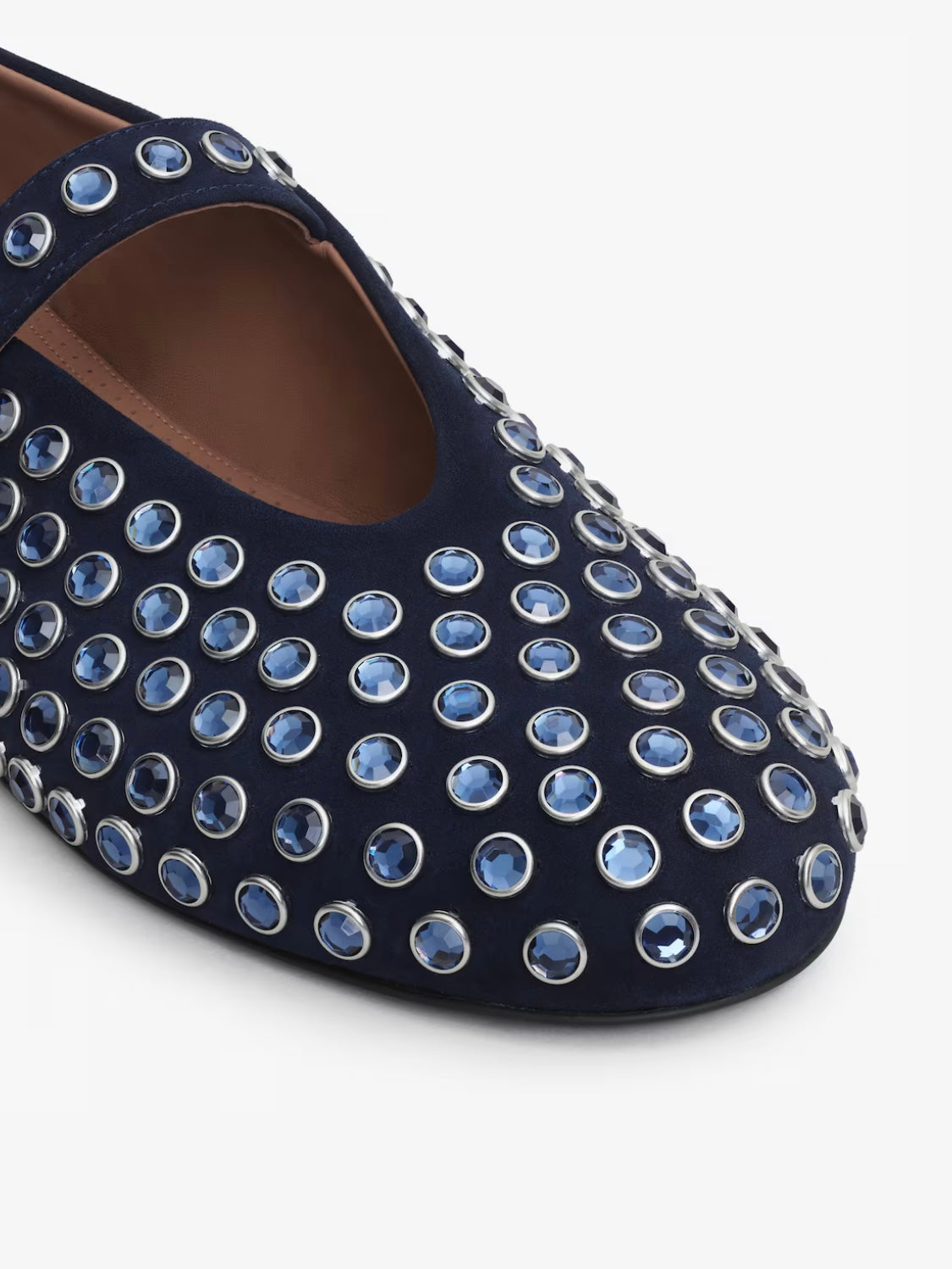 ALAIA STRASS BALLET FLATS