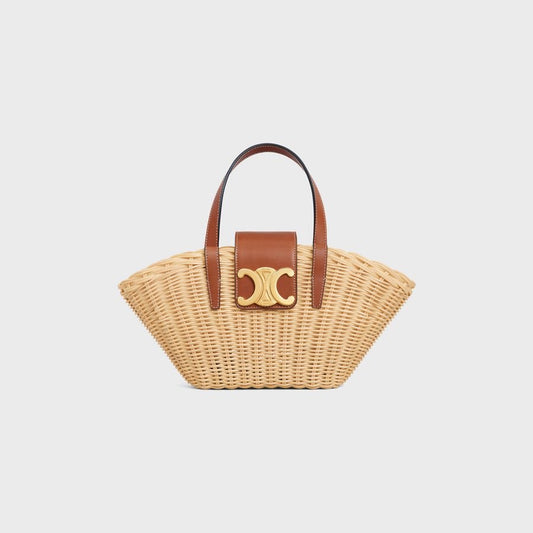 TEEN COUFFIN IN WICKER AND NATURAL CALFSKIN
NATURAL / TAN