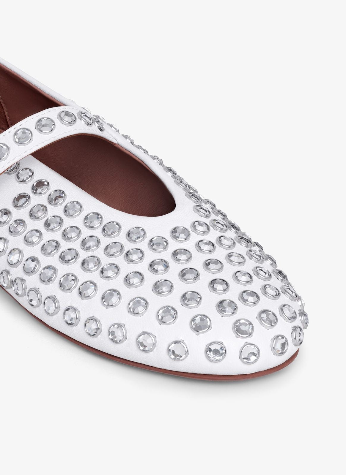 Alaia STRASS LAMBSKIN BALLET FLATS