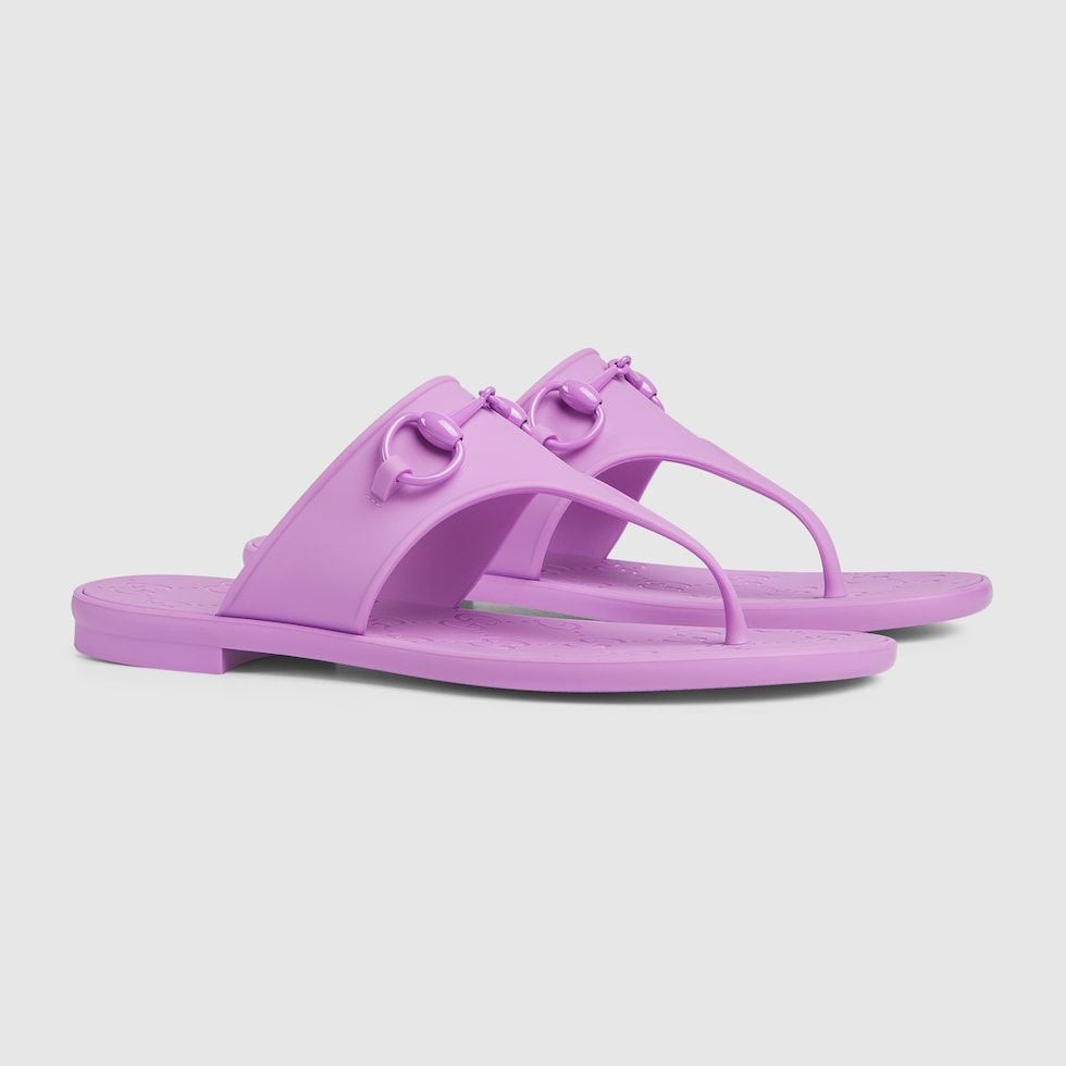 WOMEN'S THONG SANDAL WITH HORSEBIT