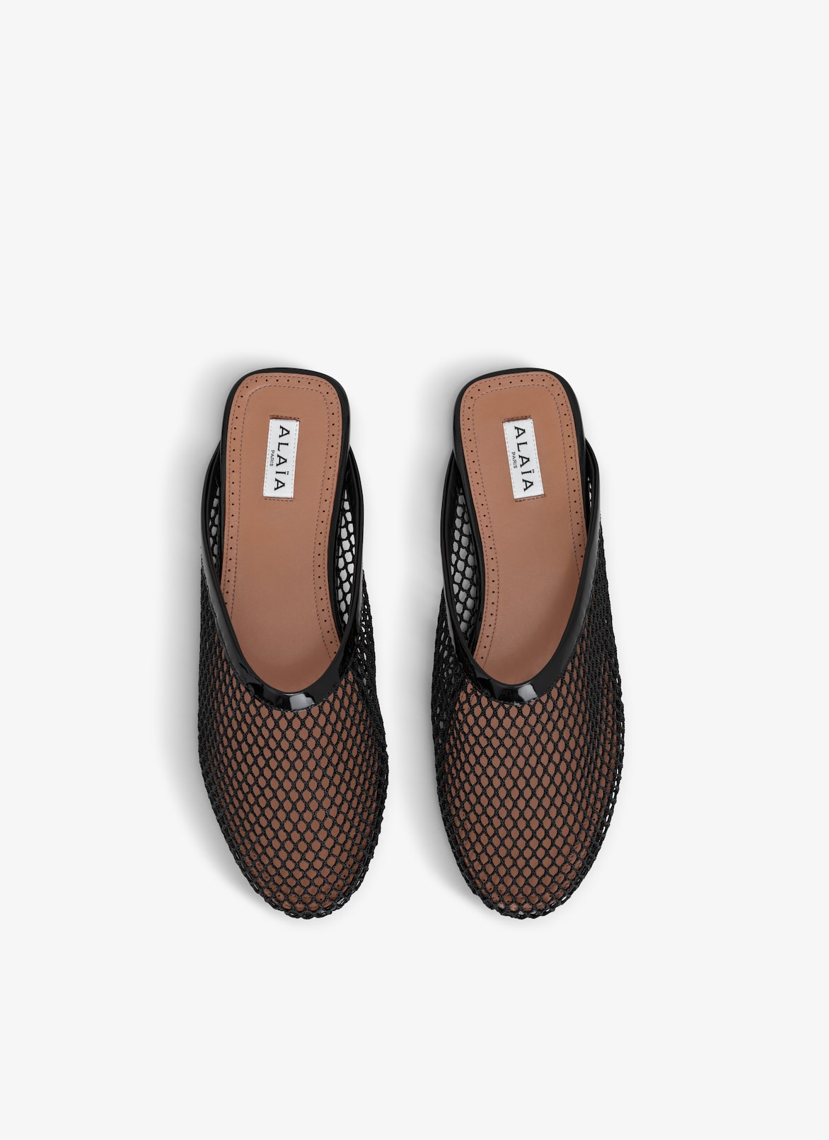 Alaia FLAT MULES IN FISHNET