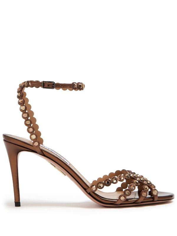 Aquazzura
Tequila 105mm crystal sandals