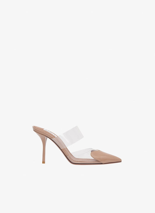 Alaia LE CŒUR MULES IN PATENT CALFSKIN