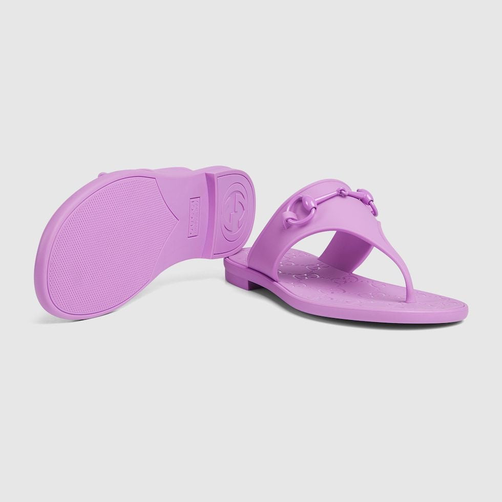 WOMEN'S THONG SANDAL WITH HORSEBIT