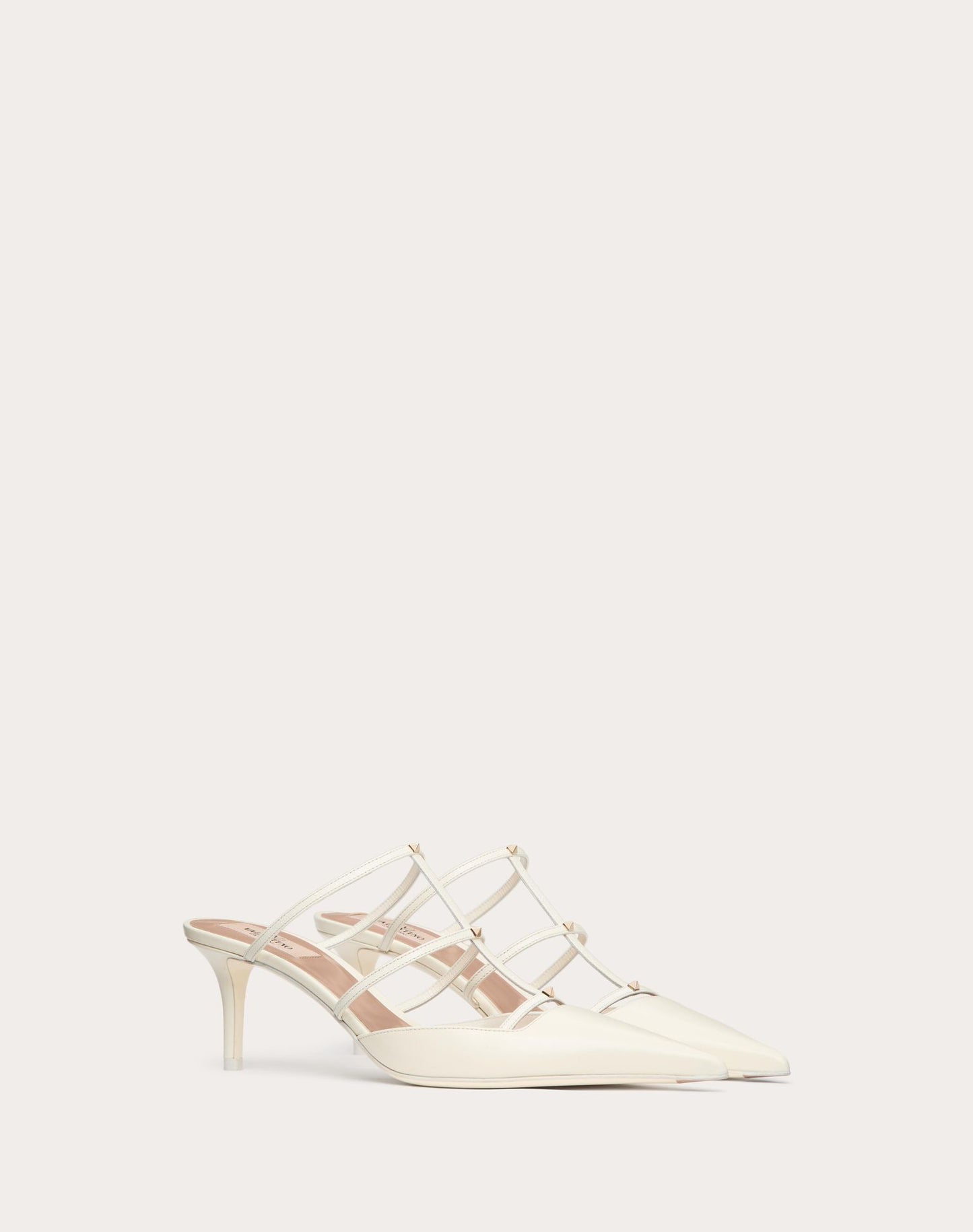 Valentino ROCKSTUD WISPY CALFSKIN MULE 60MM