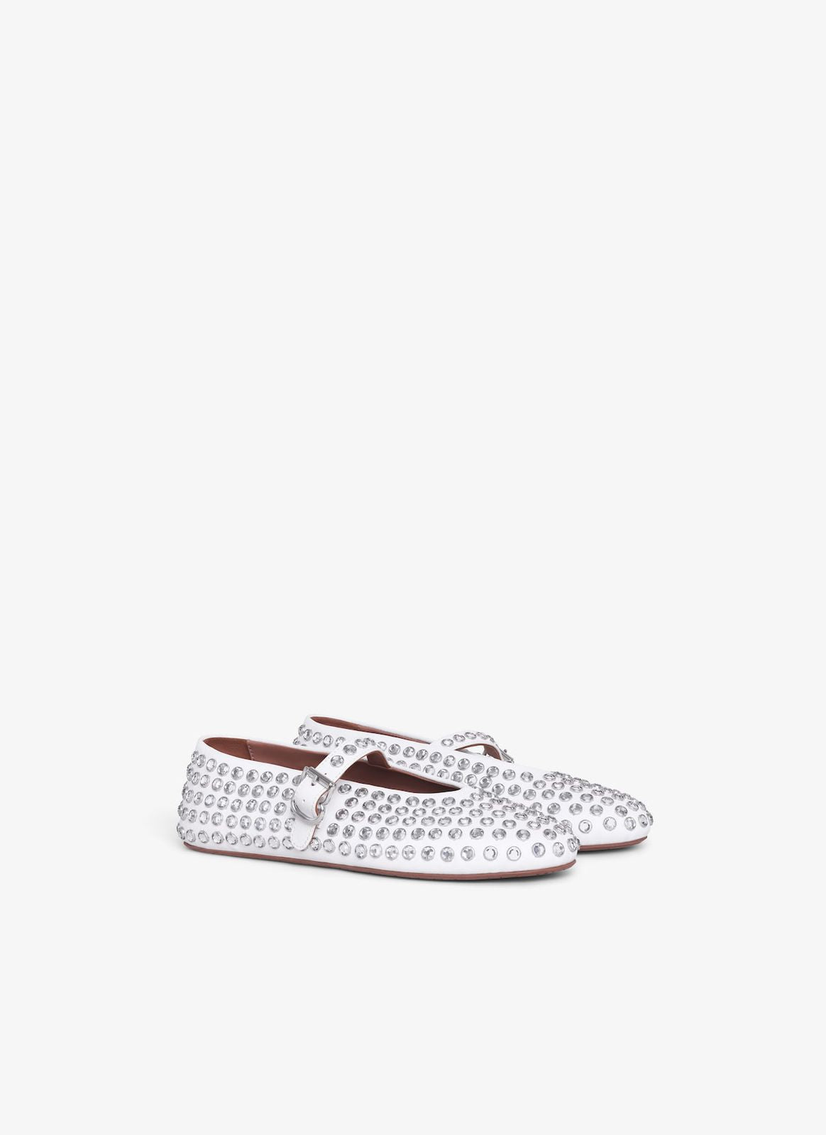 Alaia STRASS LAMBSKIN BALLET FLATS