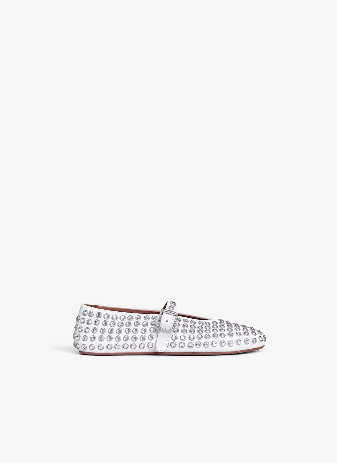 Alaia STRASS LAMBSKIN BALLET FLATS