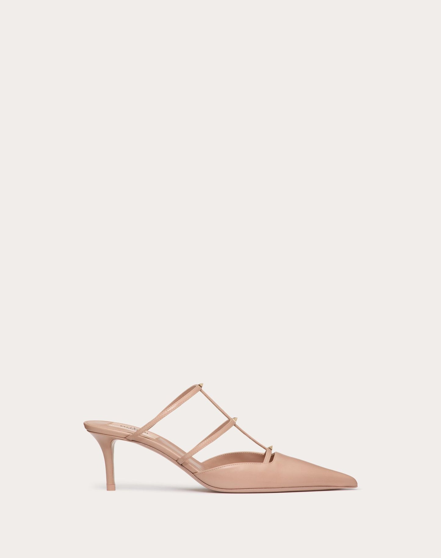 Valentino ROCKSTUD WISPY CALFSKIN MULE 60MM