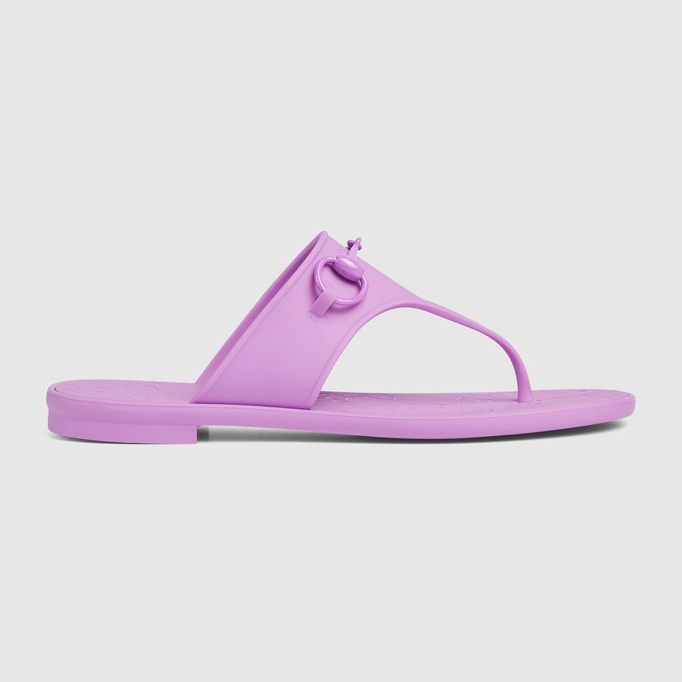 WOMEN'S THONG SANDAL WITH HORSEBIT