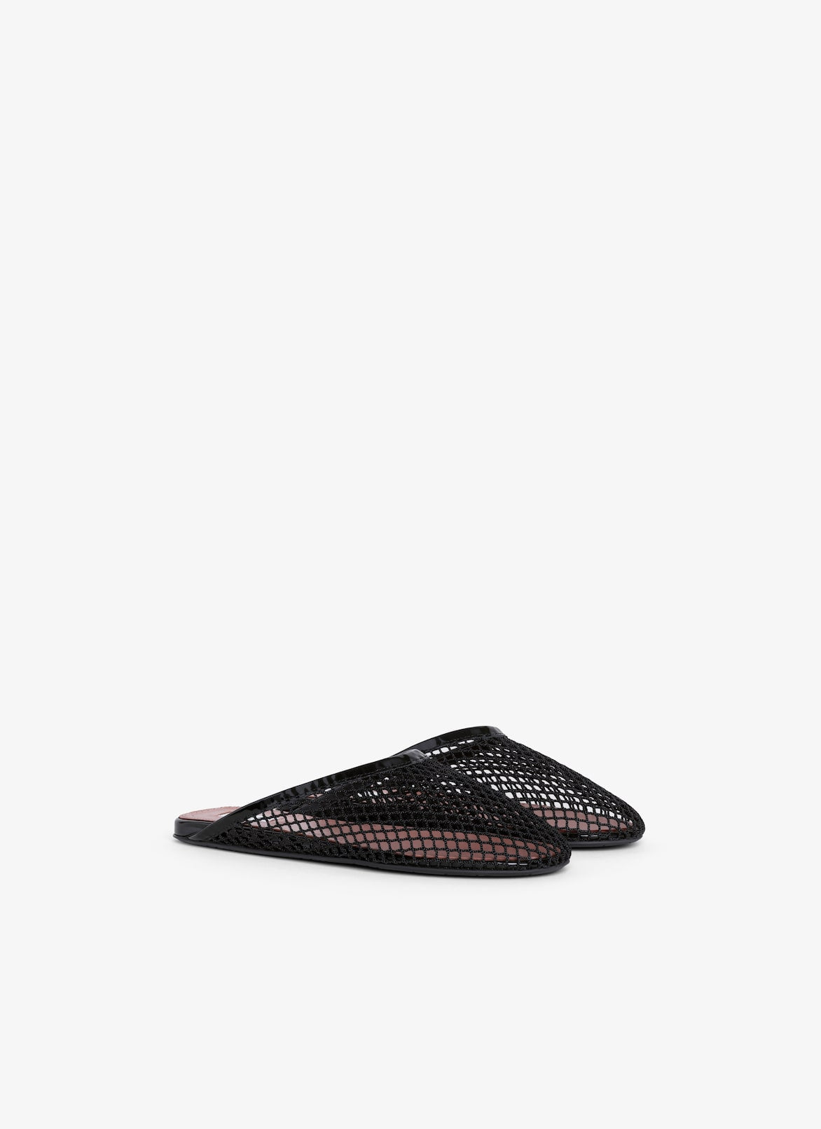 Alaia FLAT MULES IN FISHNET