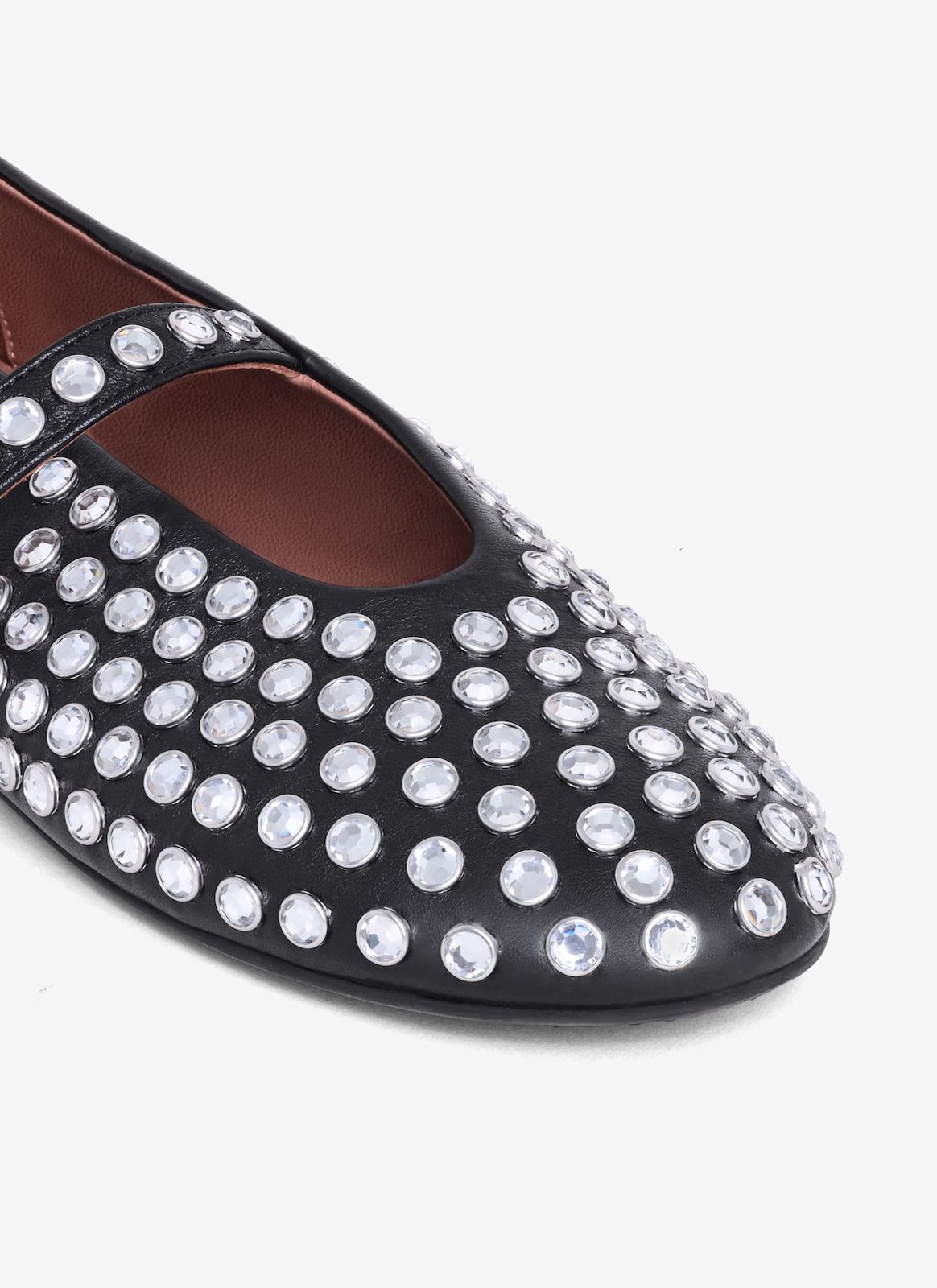 Alaia STRASS LAMBSKIN BALLET FLATS